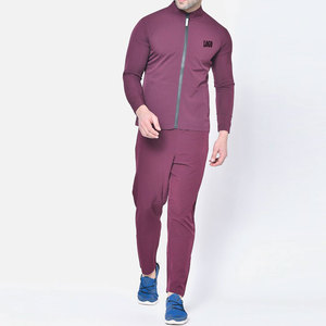 Wholesale Men's Sportswear O-Neck Zipper Hoodie With Matching Joggers Sweat Suit Set - Product Image 4