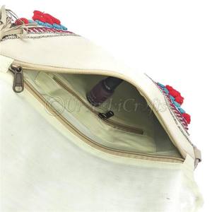 Seitarini-pochette à perles en coton indien, banane pour femmes, sacs à main, travail en pierre - Product Image 5