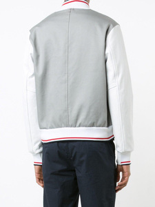 แจ็คเก็ตเบสบอลแขนยาวแบบกำหนดเองสำหรับผู้ชาย แจ็คเก็ตวาร์ซิตี้แบบเรียบไม่มีลายสำหรับผู้ชาย - Product Image 2