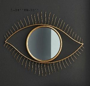 Well Selling Iron <b>Mirror</b> Art <b>Irregular</b> Circular Living Room Metal Frame Wall <b>Mirror</b> Decor Christmas Vintage Luxury Space Casual - Product Image 3