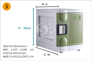 Small Size ABS Plastic Coin Operated Locker with stainless lock for Swimming Pool - Product Image 6