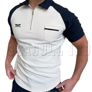 Camisas Casuales de Verano para Hombre, Manga Corta, Tejido Sólido, Algodón Orgánico Antiarrugas, Personalizables, Cuello Camisero - Product Image 3