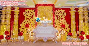 Scène de mariage de style musulman Mehrab / Mandap, thème Rajwadi, scène de mariage cum Mandap, scène de mariage demi-lune cum Mandap - Product Image 5