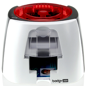 Evolus badgy100 Duy Nhất Hai Mặt Thẻ Màu Máy In USB Truyền Nhiệt In Phù Hiệu Với Trắng Biên Độ Trong Kho - Product Image 1