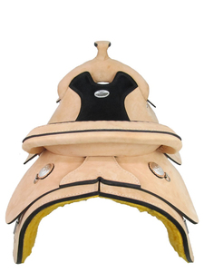 Premium Durable English Saddle Set Barrel Racing Western Horse Tack Disponible Múltiples tamaños 14 '-18' Cuero genuino Varios - Product Image 3