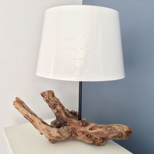 Driftwood Buffet <b>Table</b> Lamp Handcrafted From Wood - Product Image 2