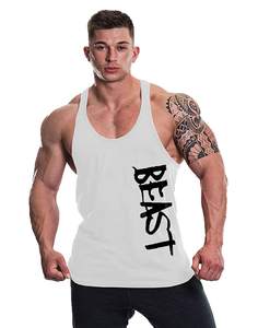 Men's Cotton Gym Singlets <b>Tank</b> Tops Vest Hood Custom Printing Bodybuilding <b>Tank</b> Tops Breathable Knitted Gym Vest Tops Singlets - Product Image 3