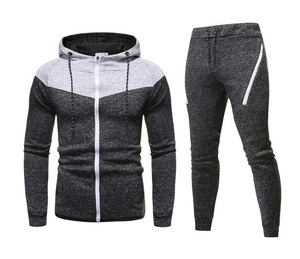 Prix de gros Derniers modèles de vêtements de sport à la mode Survêtement uni vierge en polaire douce - Product Image 2