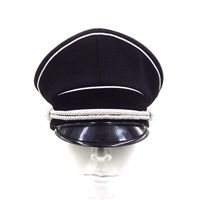 Gorras de Visera Alemanas de la Segunda Guerra Mundial, Ajustables, de Alta Calidad, con Logotipo Personalizado, 100% Lana, para las Cuatro Estaciones
