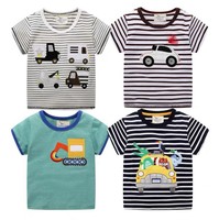 T-Shirt à col rond pour enfants, maillot simple, 100% coton, imprimé, de haute qualité, pour garçons et filles, Design décontracté