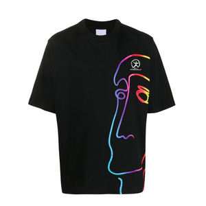 Camisetas de algodón 100% de alta calidad para hombre, nuevo diseño, estampado 3D, parte superior sólida, tasa ajustable de secado rápido, etiqueta privada personalizable - Product Image 4