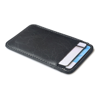 Portefeuille en cuir marron, étui pour cartes, vente en gros, cadeau d'affaires,