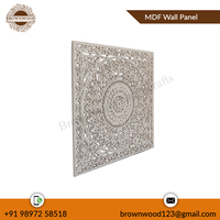 Design élégant Vente Chaude Décoratif MDF Sculpté À La Main Tenture Murale Panneau