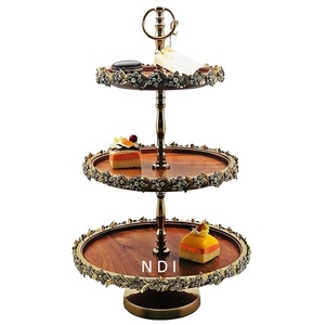 <b>Glass</b> <b>Dome</b> Cover <b>Cake</b> <b>Stand</b> Wedding Birthday Party Celebration Aluminium Metal <b>Cake</b> Server <b>Stand</b> Supplier From India - Product Image 3