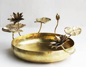 ชามโลหะลายผีเสื้อและนกชามโลหะสำหรับตกแต่งห้องรับประทานอาหาร - Product Image 4