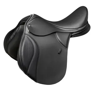 Y & Z Premium Durable cuero genuino caballo sillín Western English Racing/Jumping logotipo personalizado disponible varios tamaños (14-18 ") - Product Image 1