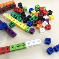 Cubes de construction en plastique éducatifs 2x2x2 cm pour l'enseignement des mathématiques, âges 2-13 ans, marque PLOMA, lot de 40, unisexe