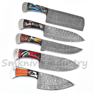 05ชิ้นมือทำดามัสกัสครัวชุดมีดเชฟ (Smk1924) - Product Image 6