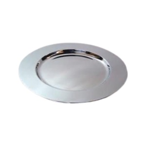 Plato cargador de acero inoxidable de tamaño personalizado, plato de vajilla ecológico seguro para alimentos para el hogar, cocina o restaurante, Mesa - Product Image 6