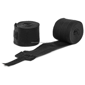 Bandes de boxe en coton élastique faciles à utiliser, logo personnalisé, prix bas, fitness intérieur - Product Image 1