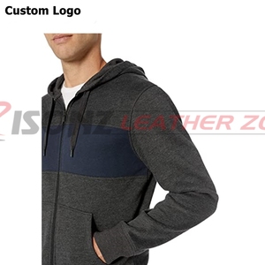 Cotton Knitted Blank Hoodies Wholesale Thick <b>Quilted</b> Warm Winter Hoodies Man - Product Image 5