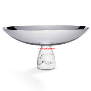 New Design With <b>Metal</b> & Marble <b>Mix</b> Quality Golden Finishing <b>Bowls</b> on Marble Base Home Decorated Gifted Item - Product Image 4