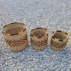 Cestas de almacenamiento de algas marinas tejidas a mano, para decoración del hogar, venta al por mayor - Product Image 2