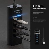 Hub usb de alta velocidad súper rápido 4 puertos usb hub adaptador de Cable usb 3,0 hub para PS4 Slim/Pro ordenador portátil PC