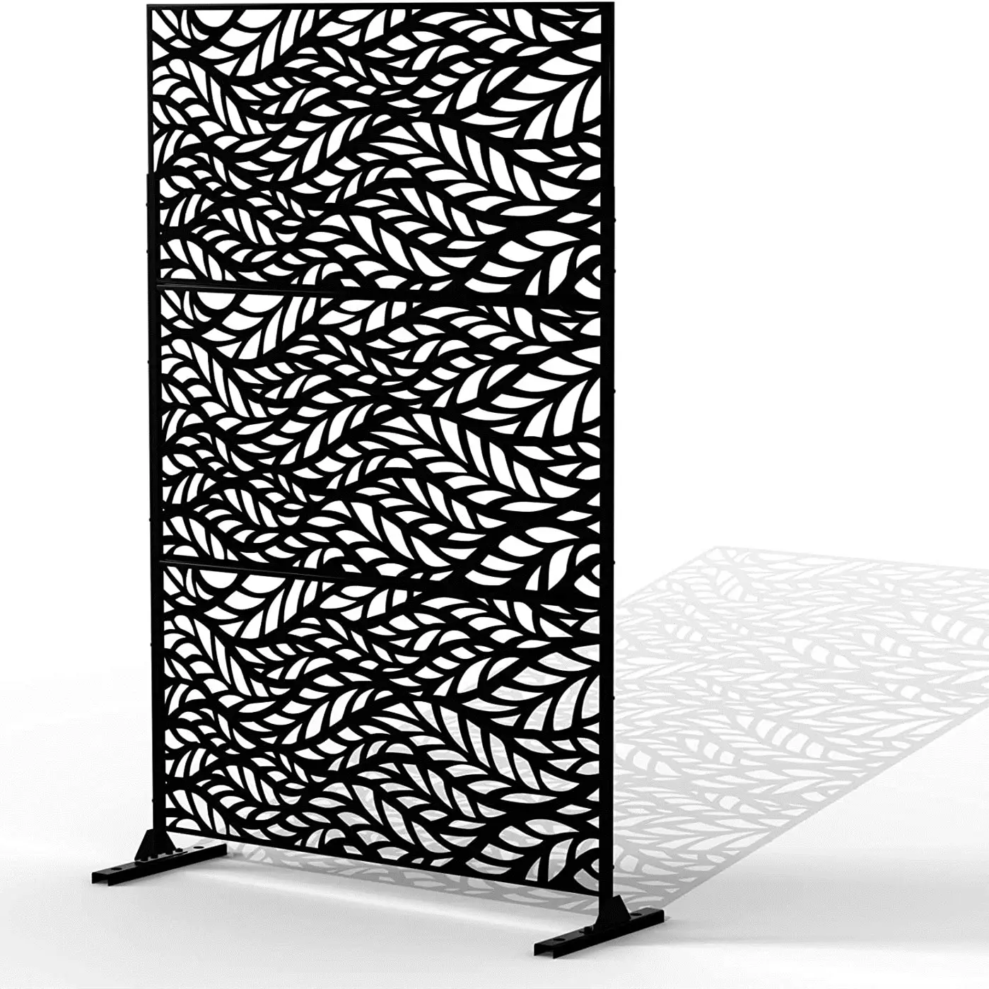 Laser Cut Decorative Steel Privacy Panel Screen Metal Fencing Hanging Room Divider Partitions Panel