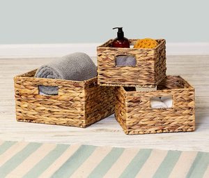 Nesting Banana Leaf Baskets, Multisize 3-Pack Natural