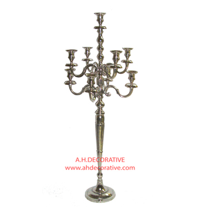 Antique White Candelabra 5 Arm <b>Candle</b> High Quality Metal Handmade Candelabra for Hotel & Restaurants Floor decoration - Product Image 4