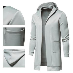 Manteau d'hiver chaud pour homme, couleur unie, best-seller, Keven Impex, col montant en vraie fourrure de renard, double boutonnage, trench à capuche, 100% laine - Product Image 5