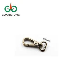 Dongguan Tas Hardware Accessoires Zinklegering Licht Vergulde 16 Mm Grote Draaibare Haak Voor Handtas