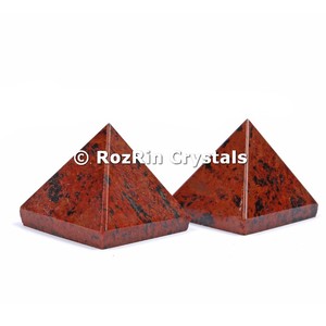 Nouvelle pyramide d'obsidienne de pierres précieuses - Product Image 2