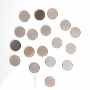 Pierre de lune grise polonaise naturelle de 12mm lisse Double pièce ronde plate calibrée pierre précieuse en vrac pierre précieuse en vrac pour la fabrication de bijoux - Product Image 2