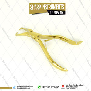 Herramientas para Extensiones de Cabello SharpInst Gold, Acero Inoxidable, Tamaño 5/2'', Uso en Salón de Belleza, Logotipo Personalizado, Estuche de Rexine Dorado Suave - Product Image 5