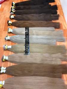 Extensions de cheveux humains vierges brésiliens Remy, bouclés à la française, blonds et bruns en vrac - Product Image 4