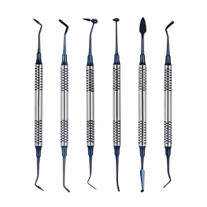 Dental Composite <b>Resin</b> Filling Repair Spatula Instrument Set 6 Pieces Steel Manual - Product Image 4