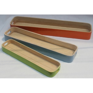 Bandeja artesanal de bambú ecológica hecha a mano para organización de cocina accesorios de almacenamiento de pan y Baguette - Product Image 2