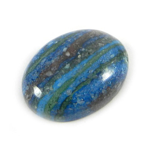 หินแคลซิลิก้าสีรุ้งธรรมชาติ15X20มม. รูปไข่2.55 Gms Cabochon ขายส่งพลอยหลวม - Product Image 1