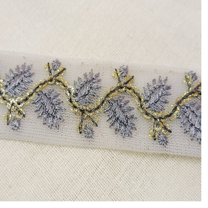 Customized <b>Gold</b> Hand Embroidered Floral & Ethnic Indian Them <b>Ribbons</b> & Laces in Assorted Sizes and Colors for Wedding Dress Desi - Product Image 4