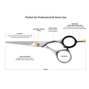 Ciseaux de coiffeur de haute qualité meilleur prix ciseaux de cheveux en acier à haute teneur en carbone outils de beauté en gros - Product Image 6