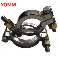 Raccord rapide à double boulon en acier inoxydable 13MPH pour applications forestières, haute pression, type Tri-Clamp