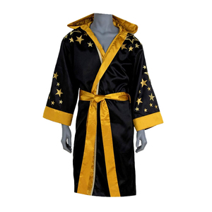 Batas de boxeo más vendidas para hombres Batas de boxeo de alta calidad con capucha con logotipo y diseño personalizados - Product Image 3