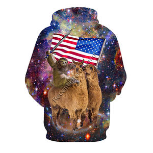 Sweat à capuche pour homme en molleton de coton/polyester personnalisé avec logo OEM Sublimation de nombreuses couleurs unisexe écologique à séchage rapide respirant pour l'hiver - Product Image 5