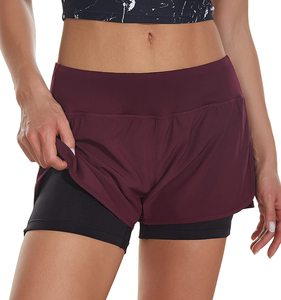 Alta calidad al por mayor de las mujeres de rendimiento deporte tenis corto plisado correr entrenamiento atlético corto con bolsillos - Product Image 3