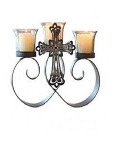 Table Mounted Hanging Mosaic Glass <b>Tealight</b> Votive Candle <b>Holder</b> with Metal Frame Diwali Decorations Items for Home and Diwali - Product Image 1