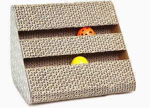 <span class=keywords><strong>Cat</strong></span> Bordo Graffio di Gatto Artiglio Bordo Giocattolo Dell'animale Domestico di Disegno di Brevetto di Figura del Triangolo di Carta Ondulata di Nuovo per I Cani Interattivo Giocattoli del Gatto divertente - Product Image 5