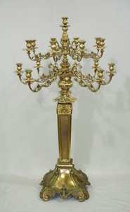 Candelabros de mesa de bodas Vantage niquelado de latón moderno de lujo, candelabros de lujo reales para decoración de deshierbe - Product Image 4