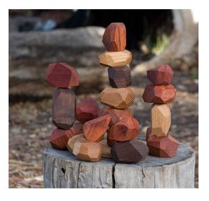 Pierres d'équilibrage en bois Tumi Ishi, en bois, empilées, éducatif, [] - Product Image 1